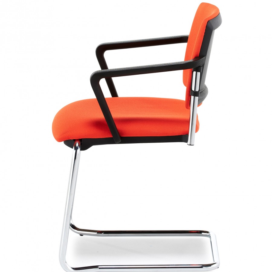 Morello Upholstered Chrome Cantilever Chair